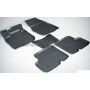 Коврики в салон для Renault Logan '04-12 резиновые, черные (Seintex)