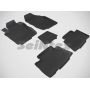 Коврики в салон для Toyota RAV4 2006-2012 резиновые, черные (Seintex)