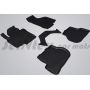 Коврики в салон для Volkswagen Golf 5 '04-09 резиновые, черные (Seintex)