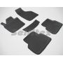Коврики в салон для Volkswagen Tiguan '07-16 резиновые, черные (Seintex)