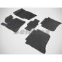 Коврики в салон для Volkswagen Touareg '10-18 резиновые, черные (Seintex)