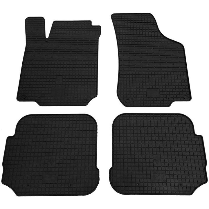 Коврики в салон для Volkswagen Bora '99-05, резиновые черные (Stingray)