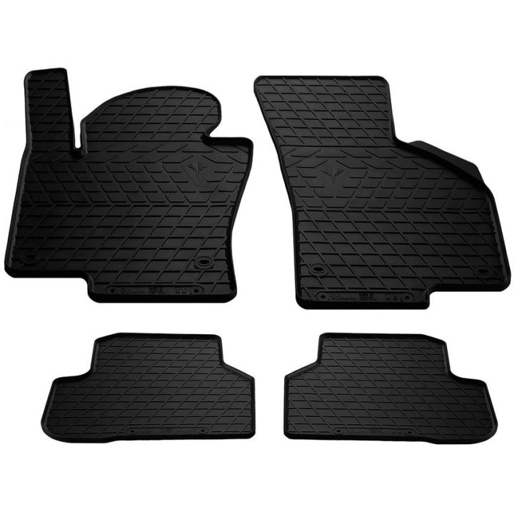 Коврики в салон для Volkswagen Passat CC '09-16, резиновые черные (Stingray)