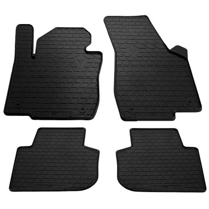 Коврики в салон для Volkswagen Passat USA 2011-2019, резиновые черные (Stingray)