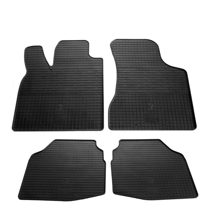 Коврики в салон для Volkswagen Polo '94-02, резиновые черные (Stingray)