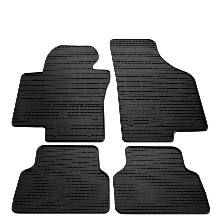 Коврики в салон для Volkswagen Tiguan '07-16, резиновые черные (Stingray)