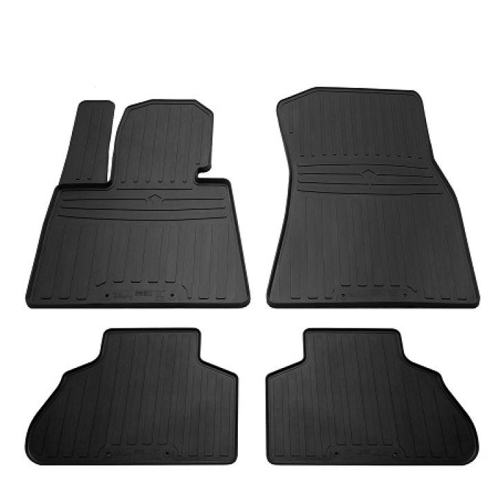 Коврики в салон для BMW X5 (G05) 2018-, резиновые черные  (Stingray)