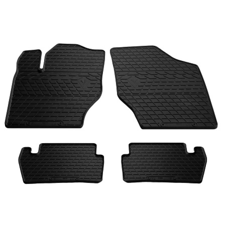 Коврики в салон для Citroen C4 2004-2011, резиновые черные  (Stingray)