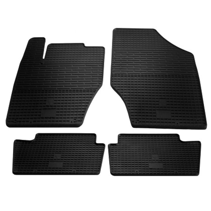 Коврики в салон для Citroen C4 2011-, резиновые черные  (Stingray)