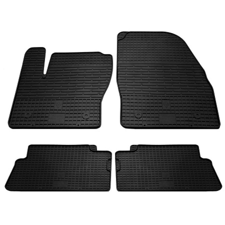 Коврики в салон для Ford Kuga 2009-, резиновые черные  (Stingray)
