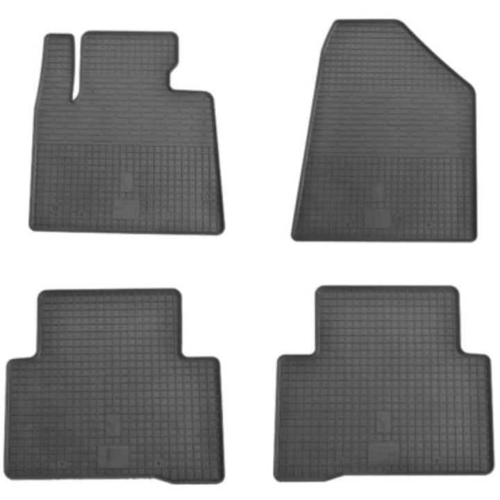 Коврики в салон для Hyundai Santa Fe 2013-, резиновые черные  (Stingray)