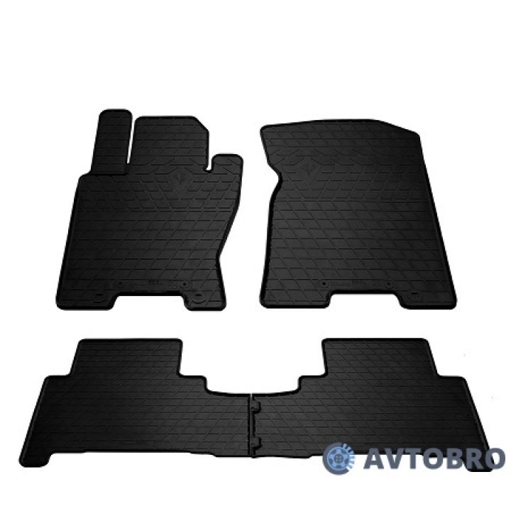 Коврики в салон для Kia Mohave 2008-, резиновые черные (Stingray)