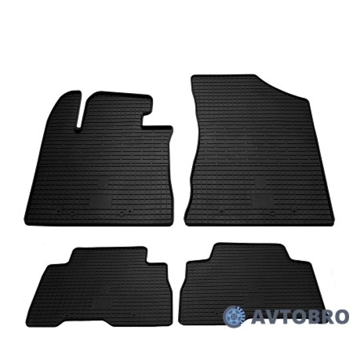 Коврики в салон для Kia Sorento 2012-2015, резиновые черные (Stingray)