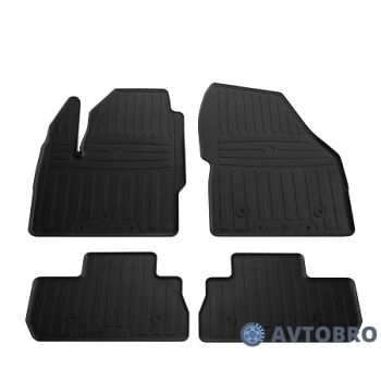 Коврики в салон для Land Rover Freelander II 2006-, резиновые черные (Stingray)