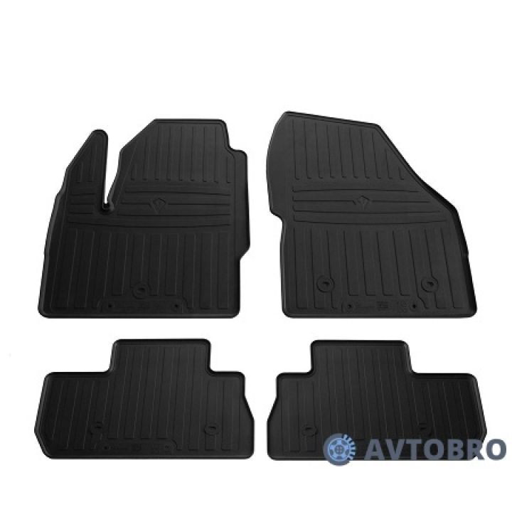 Коврики в салон для Land Rover Freelander II 2006-, резиновые черные (Stingray)