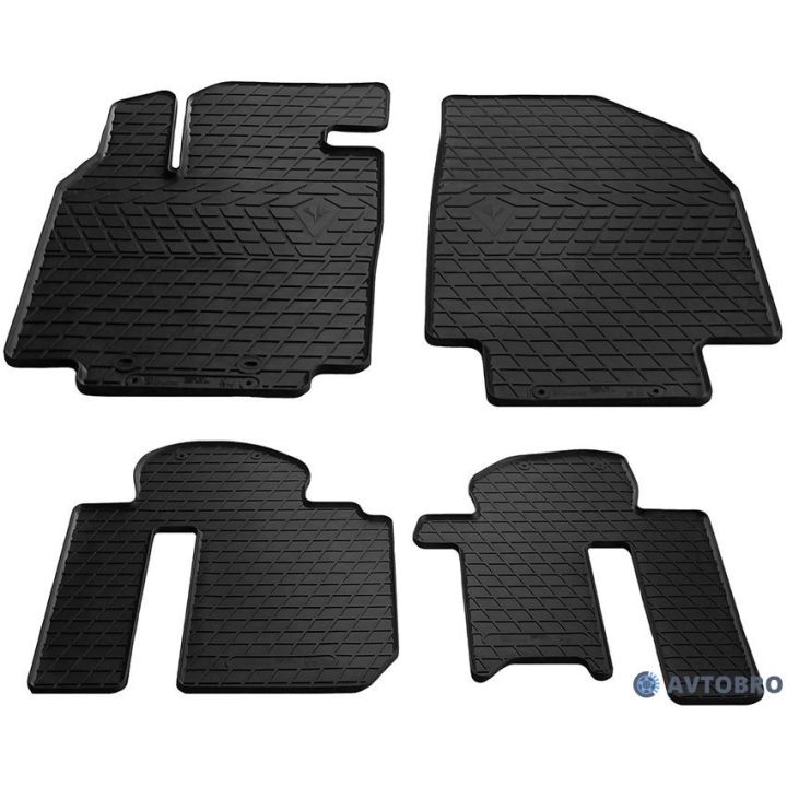 Килимки в салон для Mazda CX-9 '08-16, гумові чорні (Stingray)