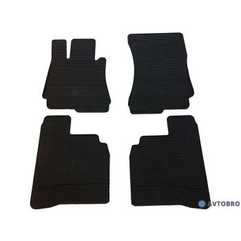 Килимки в салон для Mercedes S-Class W221 '06-13, гумові чорні (Stingray)