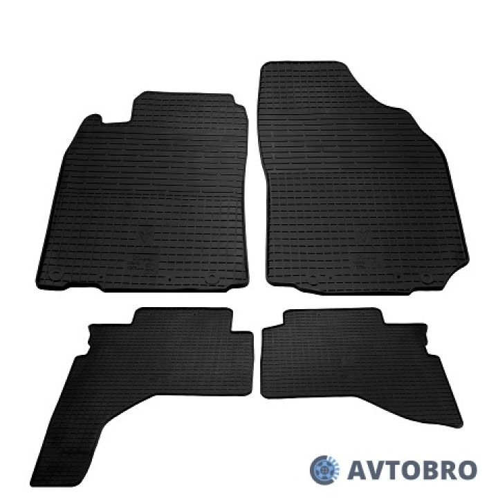 Коврики в салон для Mitsubishi Pajero Sport '98-08, резиновые черные (Stingray)
