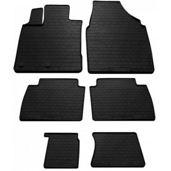 Коврики в салон для Nissan Qashqai +2 '06-14 (3 ряда), резиновые черные (Stingray)