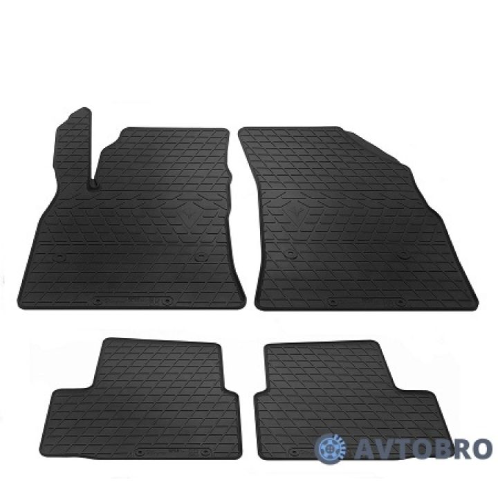 Коврики в салон для Opel Astra K '15-, резиновые черные (Stingray)