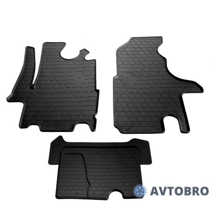 Коврики в салон для Opel Movano '03-10, резиновые черные (Stingray)