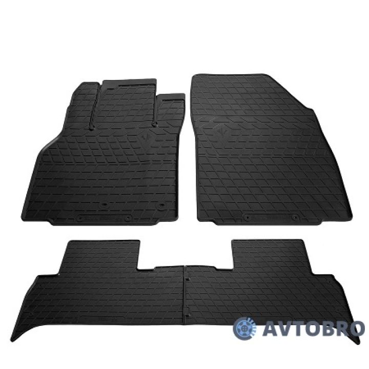Коврики в салон для Renault Scenic '09-15, резиновые черные (Stingray)