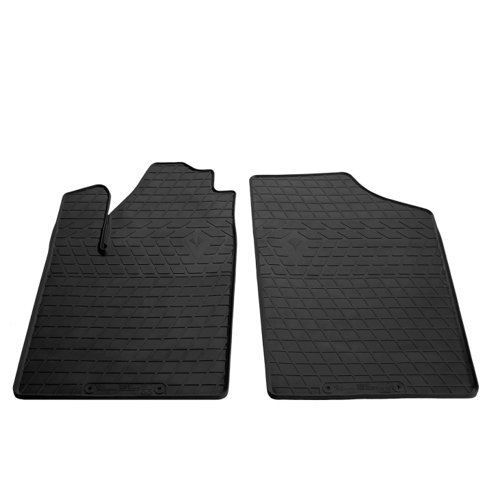 Коврики в салон для Citroen Berlingo 1999-2008 (2 места), резиновые черные  (Stingray)