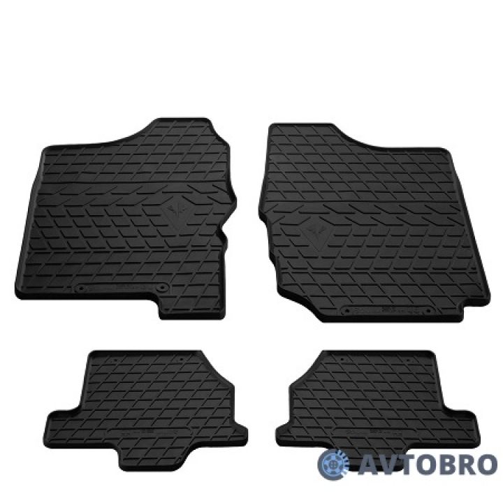 Коврики в салон для Suzuki Jimny 1998-, резиновые черные (Stingray)