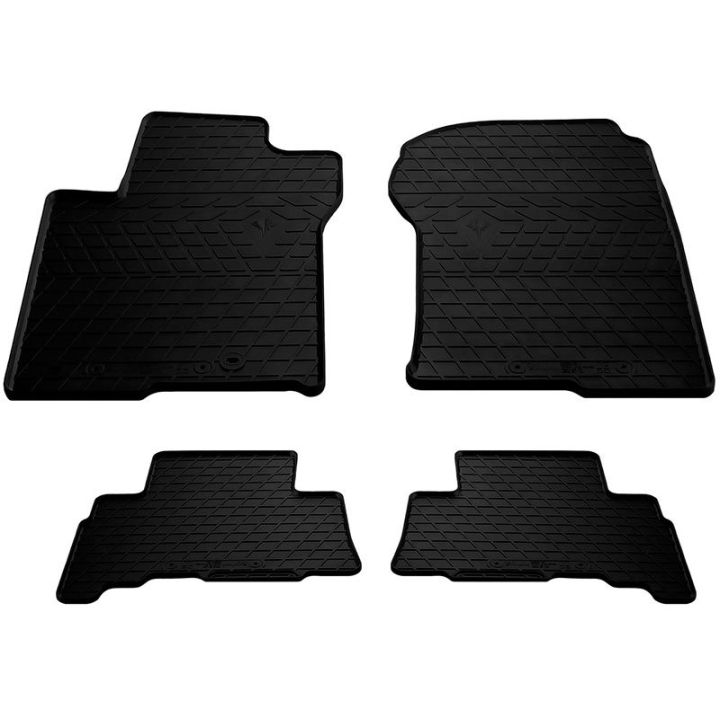 Коврики в салон для Toyota LC Prado 150 '10-13, резиновые черные (Stingray)