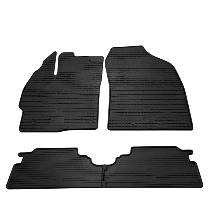 Коврики в салон для Toyota Prius '09-15, резиновые черные (Stingray)