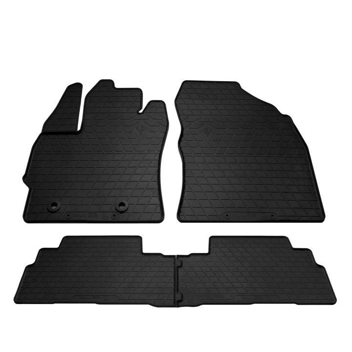 Коврики в салон для Toyota Verso '09-13, резиновые черные (Stingray)