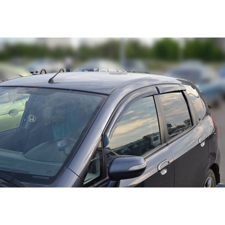 Дефлекторы окон для Honda Jazz '09-14, (Cobra Tuning)