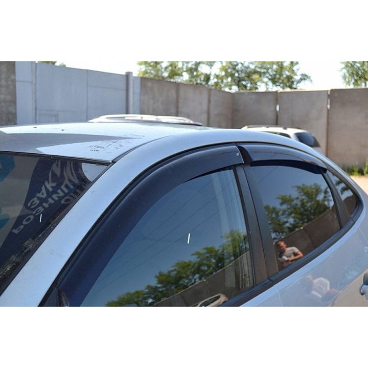 Дефлекторы окон для Hyundai Elantra HD '06-10, (Cobra Tuning)