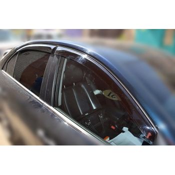 Дефлектори вікон для Hyundai Sonata '05-10, (Cobra Tuning)