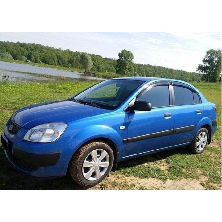 Дефлекторы окон для Kia Rio '05-11, седан (Cobra Tuning)