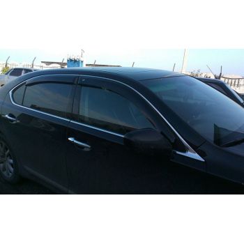 Дефлектори вікон для Lexus LS 460 / 600h '06-12, Long (Cobra Tuning)