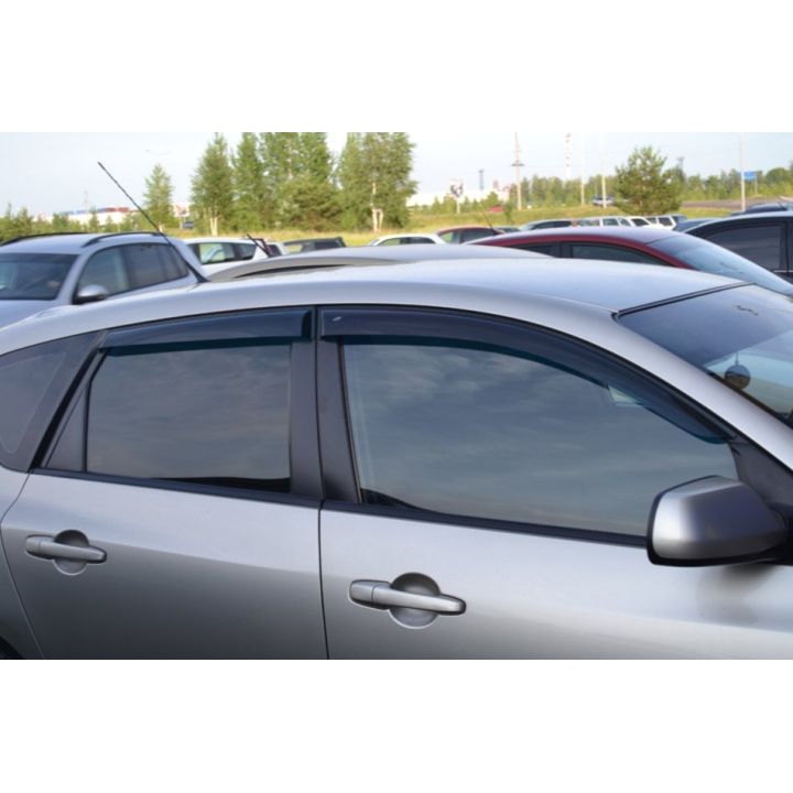 Дефлекторы окон для Mazda 3 '04-09, хетчбек (Cobra Tuning)