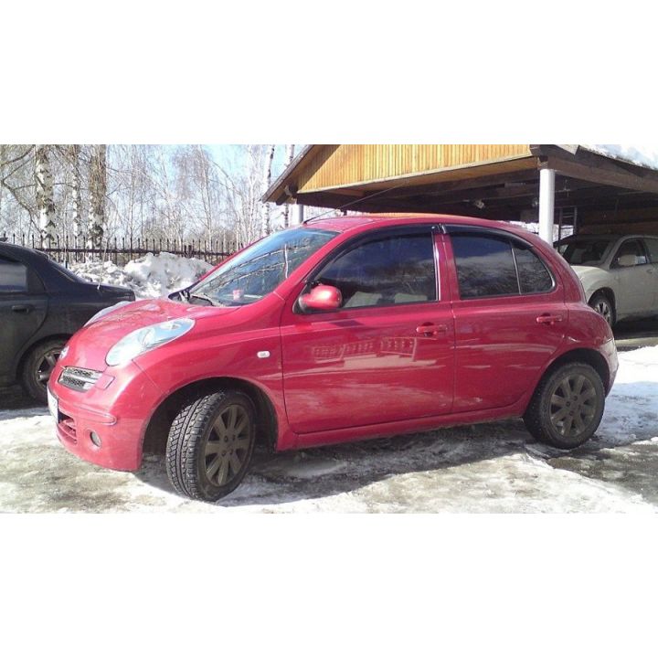 Дефлекторы окон для Nissan Micra '03-10, 5d (Cobra Tuning)