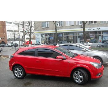 Дефлекторы окон для Opel Astra H '04-15, 3d (Cobra Tuning)