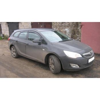 Дефлекторы окон для Opel Astra J '10-, универсал (Cobra Tuning)