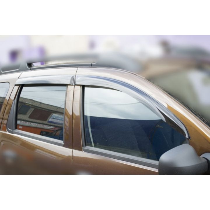 Дефлекторы окон для Renault Duster '10-18, (Cobra Tuning)