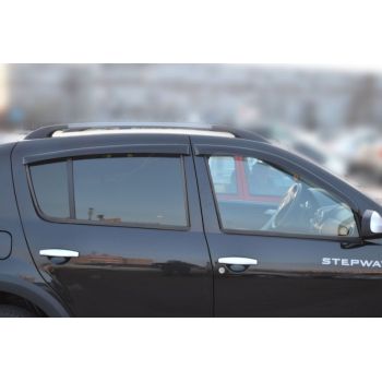 Дефлектори вікон для Renault Sandero '08-12, (Cobra Tuning)