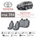 Авточохли для салону Toyota Highlander '07-13, з екошкіри Eco Prestige (Елегант)