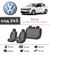 Авточохли для салону Volkswagen Polo 5 '09-17 хетчбек, з екошкіри Eco Prestige (Елегант)