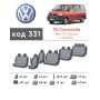 Авточехлы для салона Volkswagen Transporter T5 '10-15, 11 мест, из экокожи Eco Prestige (Элегант)