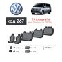 Авточохли для салону Volkswagen Transporter T5 '10-15, 9 місць, з екошкіри Eco Prestige (Елегант)