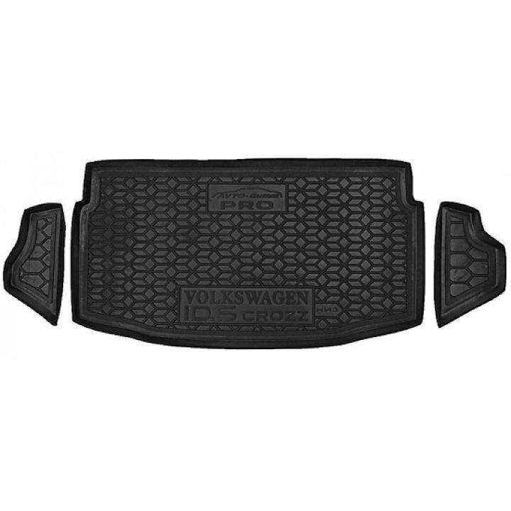 Килимок в багажник для Volkswagen iD.6 '21- Crozz Pro нижній, поліуретановий (AVTO-Gumm)