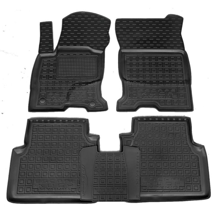 Килимки в салон для Ford Escape 4 '19- гібрид, гумові, (AVTO-Gumm)