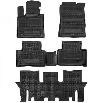 Килимки в салон для Kia Sorento MQ4 '20-, (ДВЗ 3ряда), гумові (AVTO-Gumm)