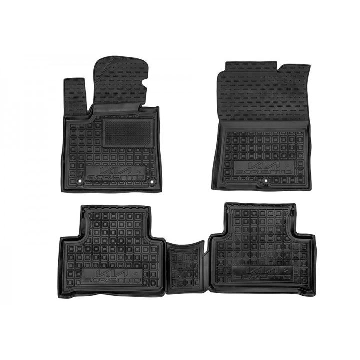 Коврики в салон для Kia Sorento MQ4 '20-, ДВС, резиновые (AVTO-Gumm)